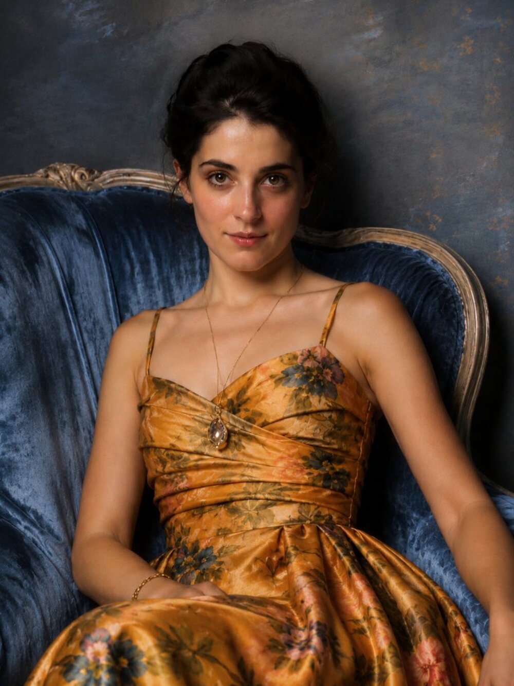 James Coviello for Anthropologie cocktail/evening dress in golden yellow